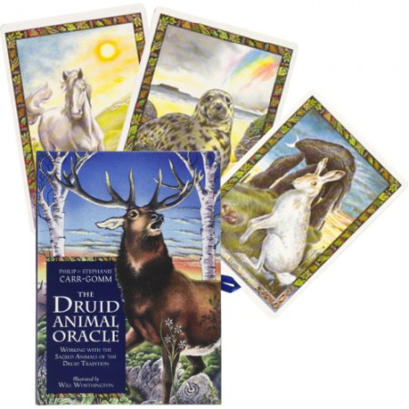 The Druid Animal Oracle Cards and Book set Orange Hippo